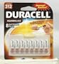 Duracell 1.4 Volt Zinc Air Hearing Aid Batteries Size 312 DA312B8 (8 Batteries)