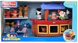 Fisher Price Little People Noah's Ark Gift Set - Ark Playset + 2 Ark Animals Sets: Camels & Peacocks and Tigers & Giraffes (White Shipper Box)