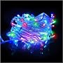 LED Icicle String Christmas Rope Light 32 ft /10m, 100 ct. MultiColor Lights
