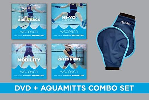 WECOACH Water Exercise: 4 DVD and Aquamitts combo