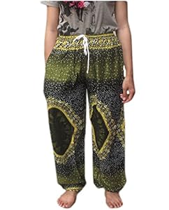Cotton Rayon Fisherman Yoka Pants Hippie Baggy Trousers