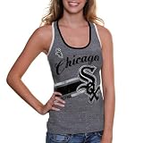 MLB Chicago White Sox Women Smashmouth Tank Top - Ash (Large)