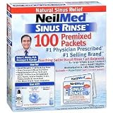 Sinus Rinse Regular Mixture Packets - Relieves Allergies & Sinus Symptoms, 100 Salt Premixed Packets,(neilmed)