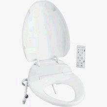 KOHLER K-4709-96 C3-200 Elongated Toilet Seat with Bidet Functionality and In-Line Heater, Biscuit