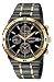 Seiko Men's Alarm Chronograph Black Ion Watch #SNAA30 Image