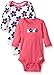 Gerber Baby Girls 2 Pack Long Sleeve Variety Onesies, Flowers, 12 Months