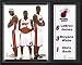 LeBron James, Dwyane Wade and Chris Bosh Miami Heat 12x15 Plaque with 8x10 Photograph and Plate
