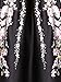 Choies Women's Black Sakura Print High Waist Maxi Skirt S