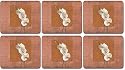 Jason D2124 Golden Orchid Coasters, Set of 6