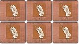 Jason D2124 Golden Orchid Coasters, Set of 6