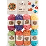 Lion Brand Yarn 601-610 Bonbons Yarn, Brights