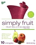 Fruit Roll-Ups Simply Fruit Rolls, Wildberry, 5-Ounce (Pack of 7)