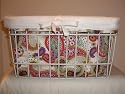 Couture Cruiser Bicycle Basket Liner Tote Bag (Style: Paisley Pixie)