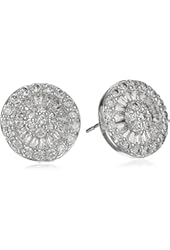 CZ by Kenneth Jay Lane "Classic" Multi-Cubic Zirconia Button Post Stud Earrings, 6 CTTW
