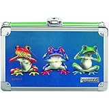 Vaultz 3D Locking Lenticular Pencil Box, 5.5" x 8.25" x 2.5", Frogs (VZ00385)