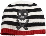 San Diego Hat Girls 2-6x Stripe Skull Beanie,Black,2-4 years