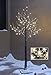 Lightshare Snow Tree 5 Feet 72 LED Light with 10 LED Snow Flake Light, Warm White