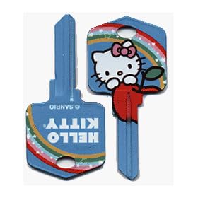 Hello Kitty Blue Schlage SC1 House Key