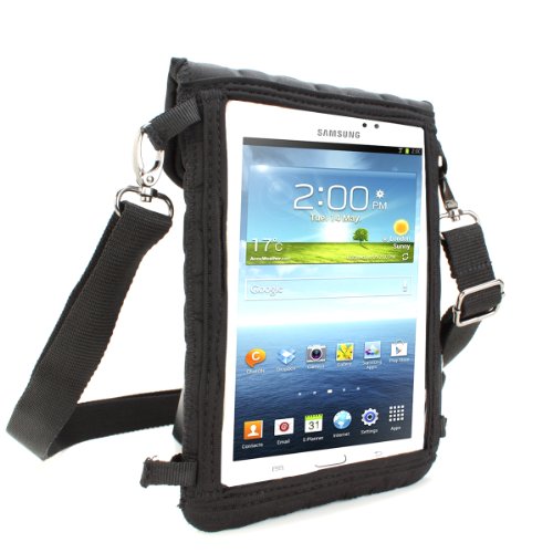 USA Gear FlexARMOR X Tablet Cover Carrying Case with Touch Capacitive Screen Protector and Adjustable Shoulder Strap for Chromo Inc 7