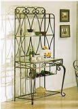 IMAGE OF Baker's Rack with Wine Storage Bronze Finish