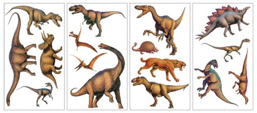 RoomMates RMK1043SCS Dinosaurs Peel And Stick Appliques