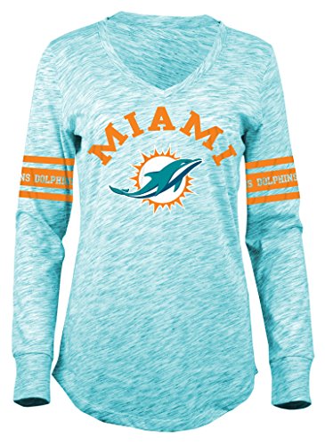 NFL Women's Space Dye Long Sleeve V-Neck Tee