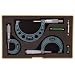 Mitutoyo 103-922 Outside Micrometer Set with Standards, 0-3" Range, 0.0001" Graduation (3 Piece Set)