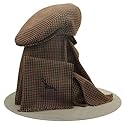 Borsalino Scarf and Ivy Cap Set: Houndstooth Scarf and Ivy Cap