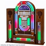 Steepletone Led Stand - Plinth For Jukeboxes - Light Honey Teak Wood Colour - Base Box To Fit Jukeboxes : Cd Rock 10 And Mp3 Cd Rock One (cd Rk One) - Matches Speakers (not Inc)