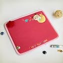 [Fly To The Moon] Embroidered Applique Fabric Art Mouse Pad / Mouse Mat / Mousing Surface (10.3*8.8)