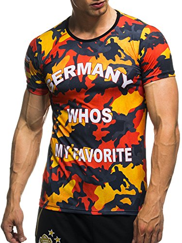 EM Fanshirt 2016 EM Fanshirts Fan T-Shirt Shirt Deutschland Frankreich Italien Portugal Spanien TŸrkei camouflage T-Shirt; Grš§e XL, Deutschland
