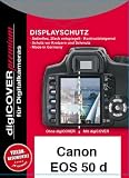 Digicover Premium Schutzfolie f&uuml;r Canon EOS 50 D