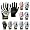 Mizuno Vintage Pro Batting Glove Red/White - Youth Medium