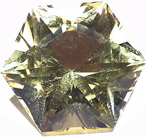 24.00ct BIG Citrine Faceted Yellow Orange Hexagon Natural Africa Untreated Healing Gemstone Crystal