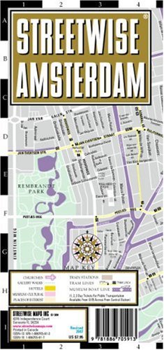 Streetwise Amsterdam Map - Laminated City Street Map of Amsterdam, Netherlands
