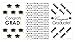 Graduation Mini Chocolate Candy Bar Wrapper Labels, Grad Party Favor Stickers - Congrats Grad - 45 Stickers