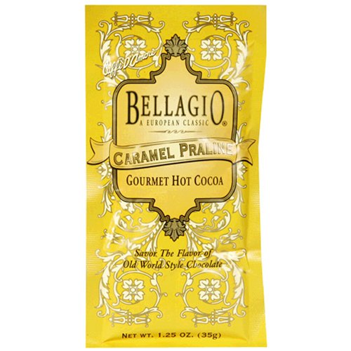Bellagio Caramel Praline Hot Cocoa, 1.25-Ounce Packets (Pack of 50) by Chocolate Pralines