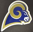 St. Louis Rams Team Logo NFL Car Magnet