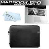 Macbook Pro 13" Protection Bundle Kit Includes Incase Neoprene Sleeve for 13" MacBook Pro (Black) + Moshi ClearGuard Keyboard Protector for MacBook Pro 13" + BONUS Butterfly Photo Microfiber Cleaning Cloth