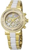 Burgmeister Kardamena Women's Quartz Watch with White Dial Chronograph Display and Gold Stainless Steel Gold Plated Bracelet BM215-219