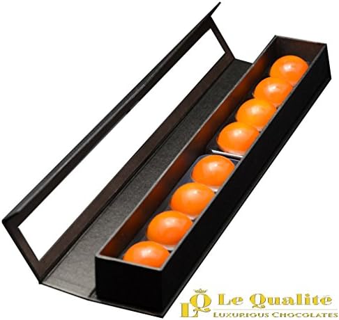 Delicious Gluten Free Belgian Orange Chocolate Truffles Signature Collection Box (Box of 8 Truffles)