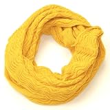 Snoods for Men & Women - Cowl & Snood Scarf Unisex - Available in Black, Red, Cream and Yellow - Circle Infinity Loop Scarves
