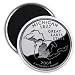 MICHIGAN State Quarter Mint Image 2.25 inch Fridge Magnet