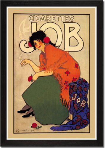 Framed Art Poster 20x30, Cigarettes Job