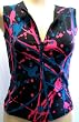 Mosquitohead Women's SPLATTER PRINT SLEEVELESS ZIPPER VEST