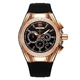 TechnoMarine Unisex 110053 Cruise Original Star Chronograph Black Dial Watch