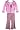 B T Kids Baby Infant Girls Pink Fleece Pink Leopard Print 3 Pc. Pant Set-12 Months