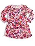 So Fun - Toddler Girls Long Sleeve A-Line Dress, Lavendar/Multi