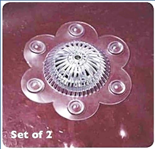Daisy 6 Suction Cup Hair Traps For Drains - Set of 2