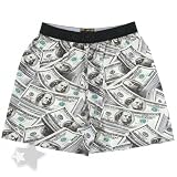 Fun Boxers Benjamins Money Boxer Shorts for Men